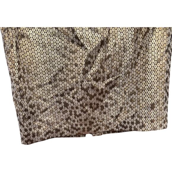 Worthington Gold Metallic Sequin Pencil Skirt with Belt Women’s Size 8‎ - Picture 7 of 10